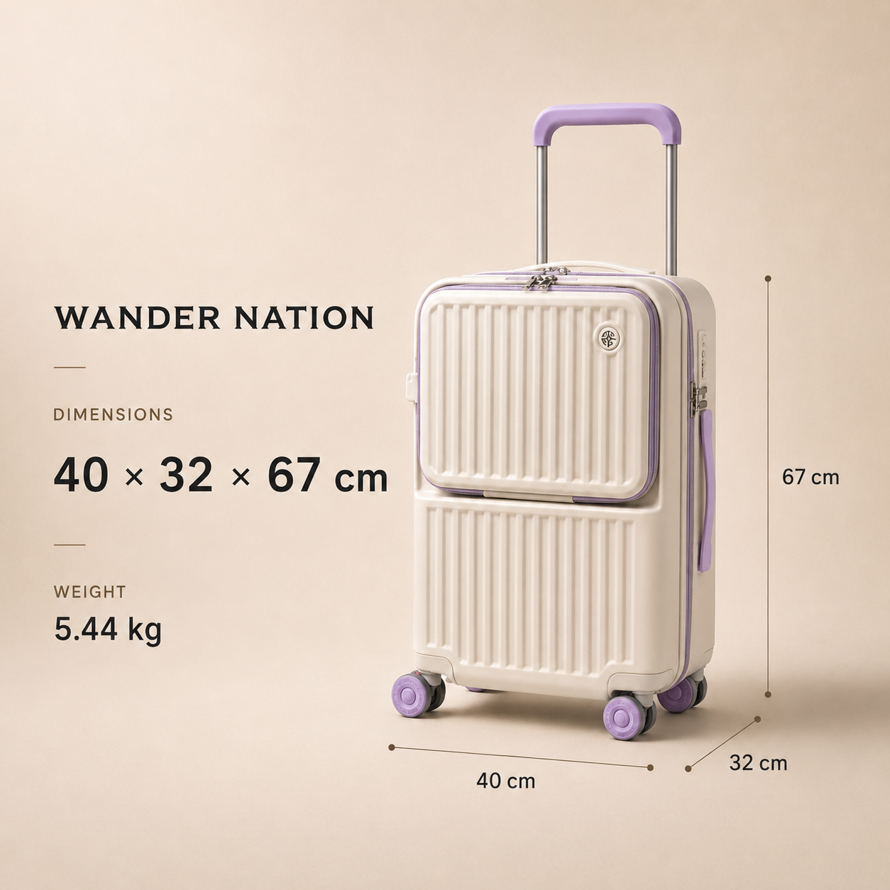 Celestia Check-In Suitcase