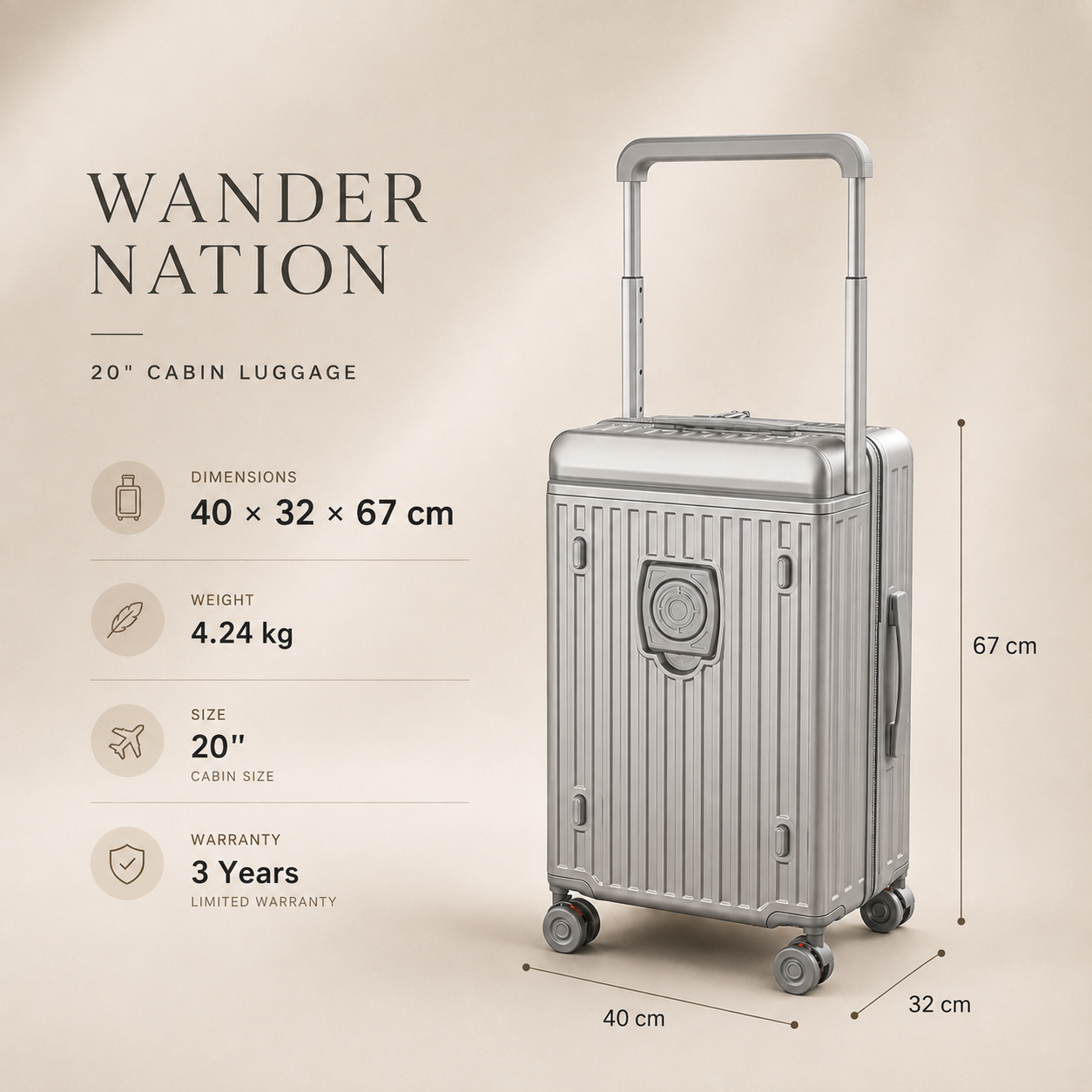 Astra Pro Check-In Suitcase