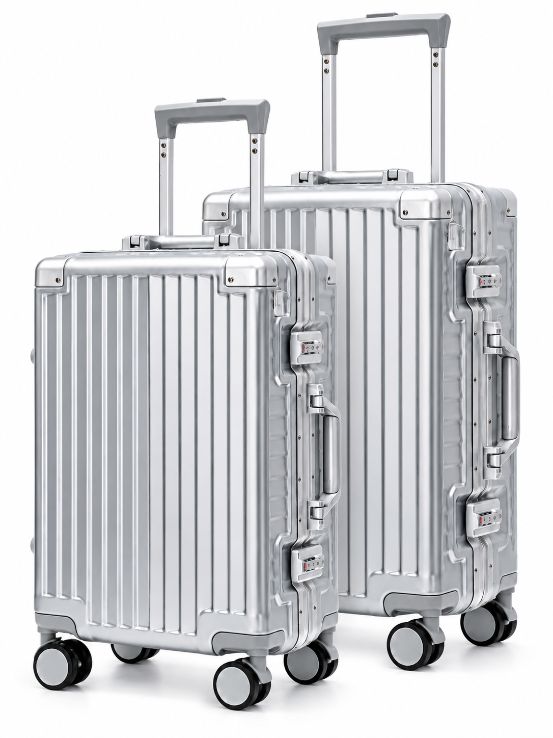 Astra Pro Luggage Set of 2 – Silver